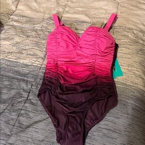 Aqua Green Shape + Style Swimsuit